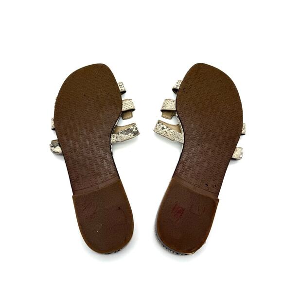 Sam Edelman Bay Slide Sandal Sandshell Python Snake 10M - Picture 9 of 9